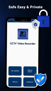 CCTV Camera Recorder on mobile poster