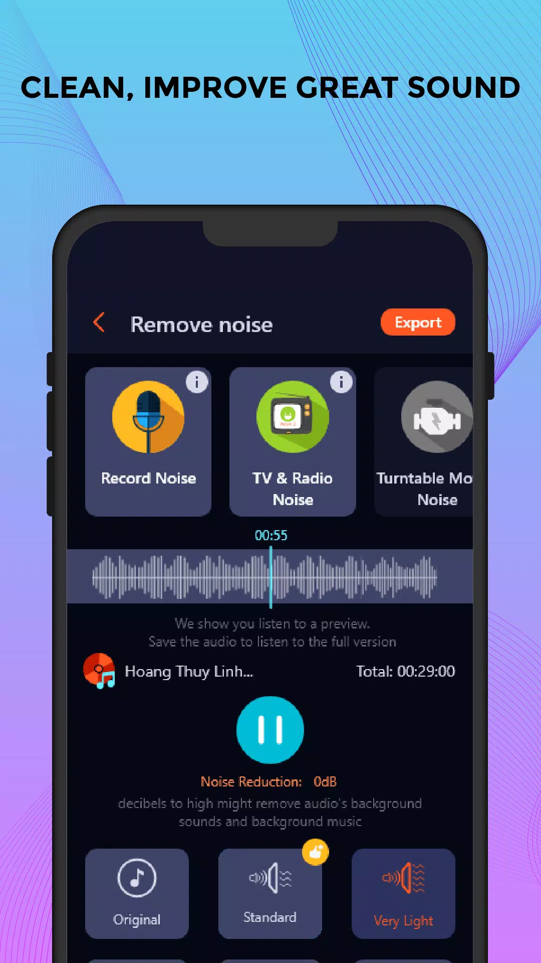 Remove noise: Reduce noise mp3 APK for Android Download