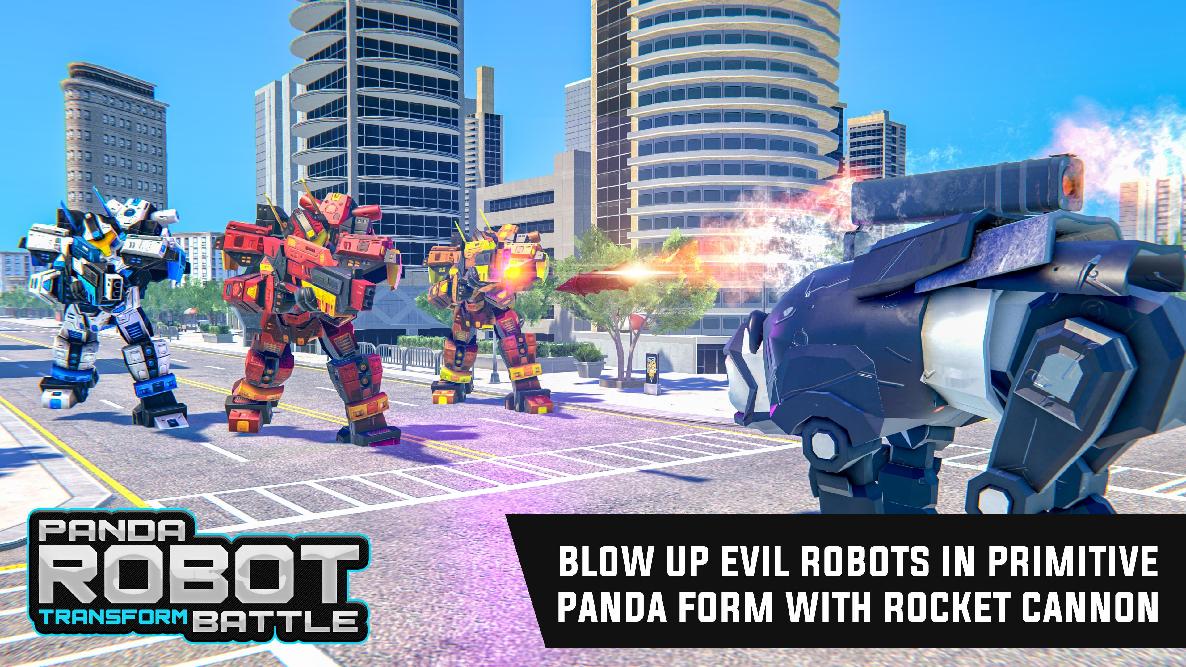 Police Panda Robot For Android Apk Download - evil robot roblox
