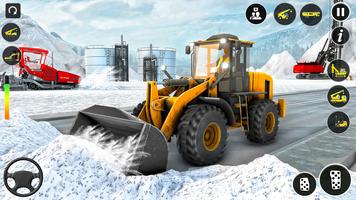 Snow Excavator Simulator Game Affiche