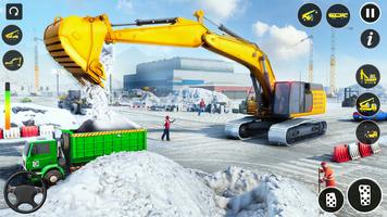 Snow Excavator Simulator Game ảnh chụp màn hình 1