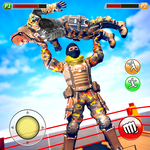 US Army Soldier vs Robot Droid: Wrestling Games icon