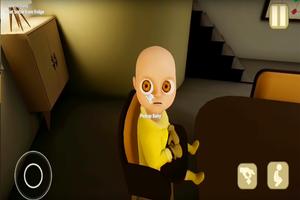 Poster baby in yellow horror game
