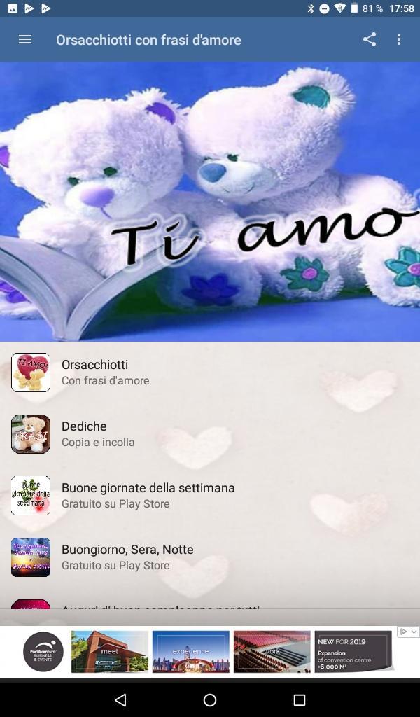 Orsacchiotti Con Frasi Damore For Android Apk Download