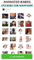 Animated baby WhastApp sticker poster