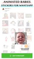 Animated baby WhastApp sticker capture d'écran 1