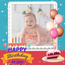 Name & Photo on Birthday Cake APK
