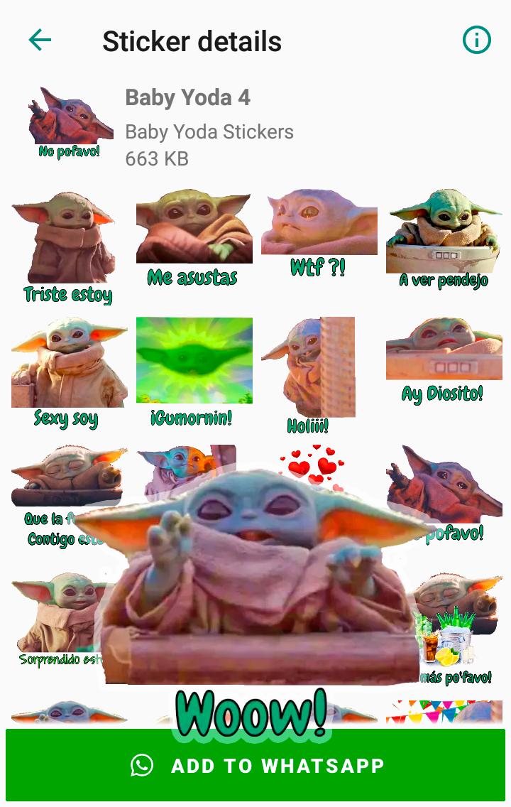 Baby Yoda Stickers For Android Apk Download