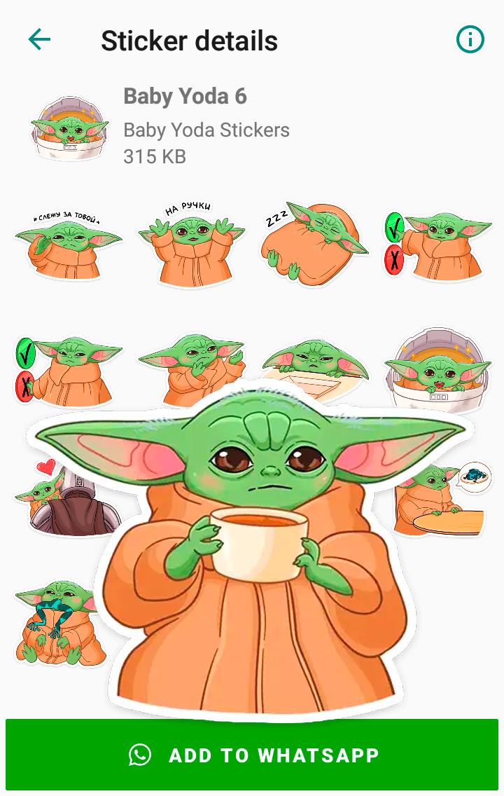 Baby Yoda Stickers For Android Apk Download