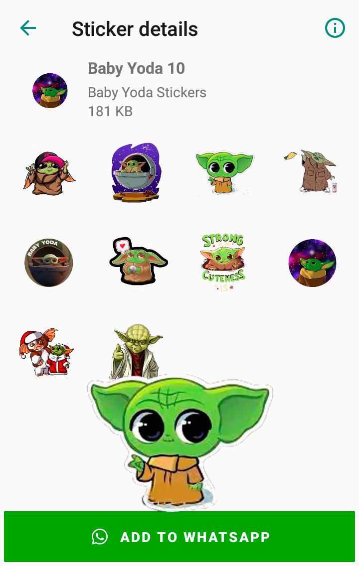 Baby Yoda Stickers For Android Apk Download