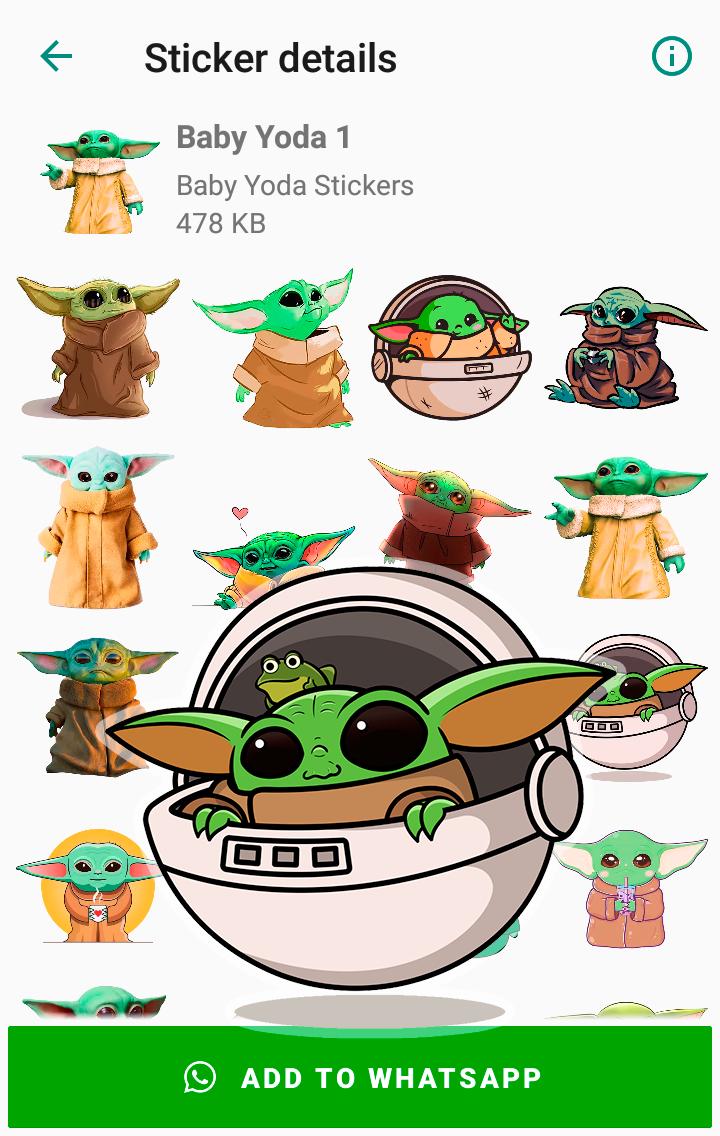 Baby Yoda Stickers For Android Apk Download