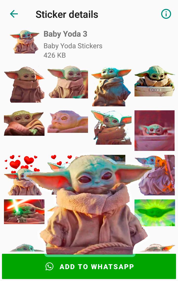 Baby Yoda Stickers For Android Apk Download