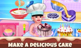 Aadhya's Birthday Cake Maker الملصق