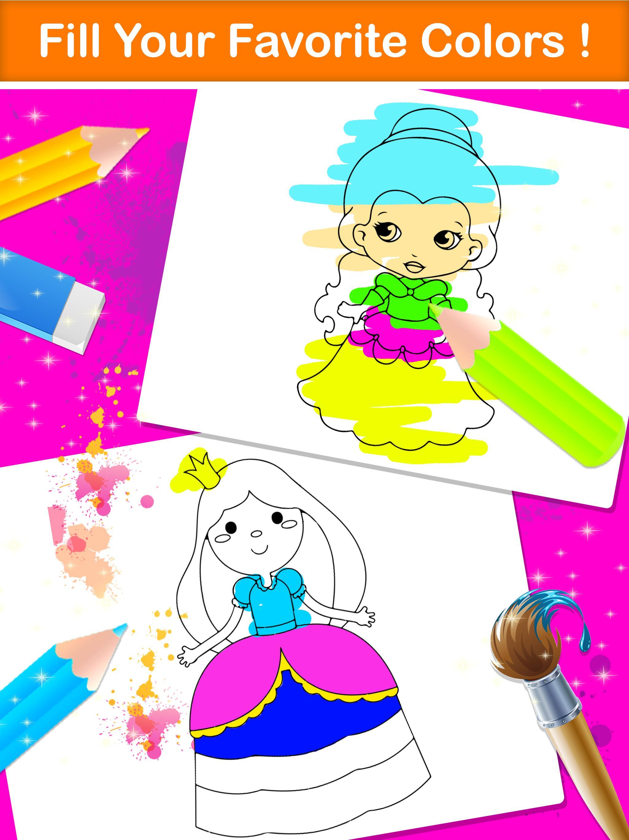 Princess Coloring Book & Drawing Book For Kids for Android   APK ...