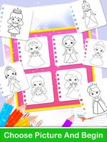 Princess Drawing Book For Kids capture d'écran 3