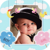 Baby Photo Editor - with Months & Story icône