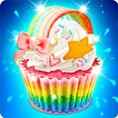 Rainbow Cupcake Cooking Games-APK
