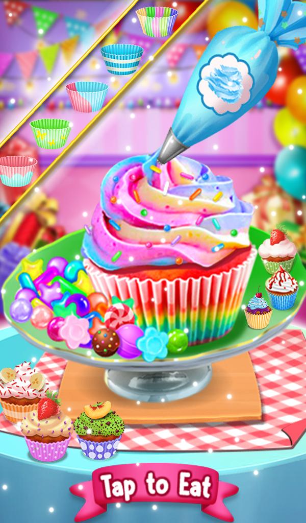 Rainbow Cupcake Cooking Games APK pour Android Télécharger