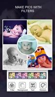 Baby Photo Collage Editor captura de pantalla 1