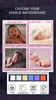 Baby Photo Collage Editor captura de pantalla 2