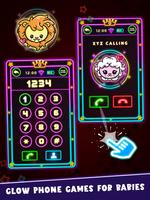 Baby Glow Phone Games for Kids poster