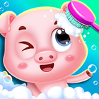 pinky pig daycare salon games icon