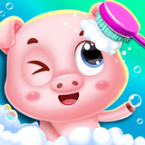 pinky pig daycare salon games