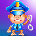 Police pig detective game ícone