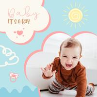Baby Shower Card Maker Photo 海報