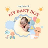 Baby Shower Card Maker Photo 截圖 2