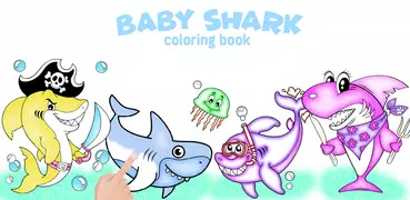 Baby Shark Glitter Coloring