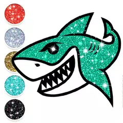 Baby Shark Glitter Coloring APK Herunterladen