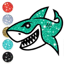 Baby Shark Glitter Coloring APK