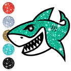 آیکون‌ Baby Shark Glitter Coloring