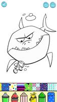 Baby Shark Glitter Coloring постер