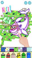 Baby Shark Glitter Coloring imagem de tela 1