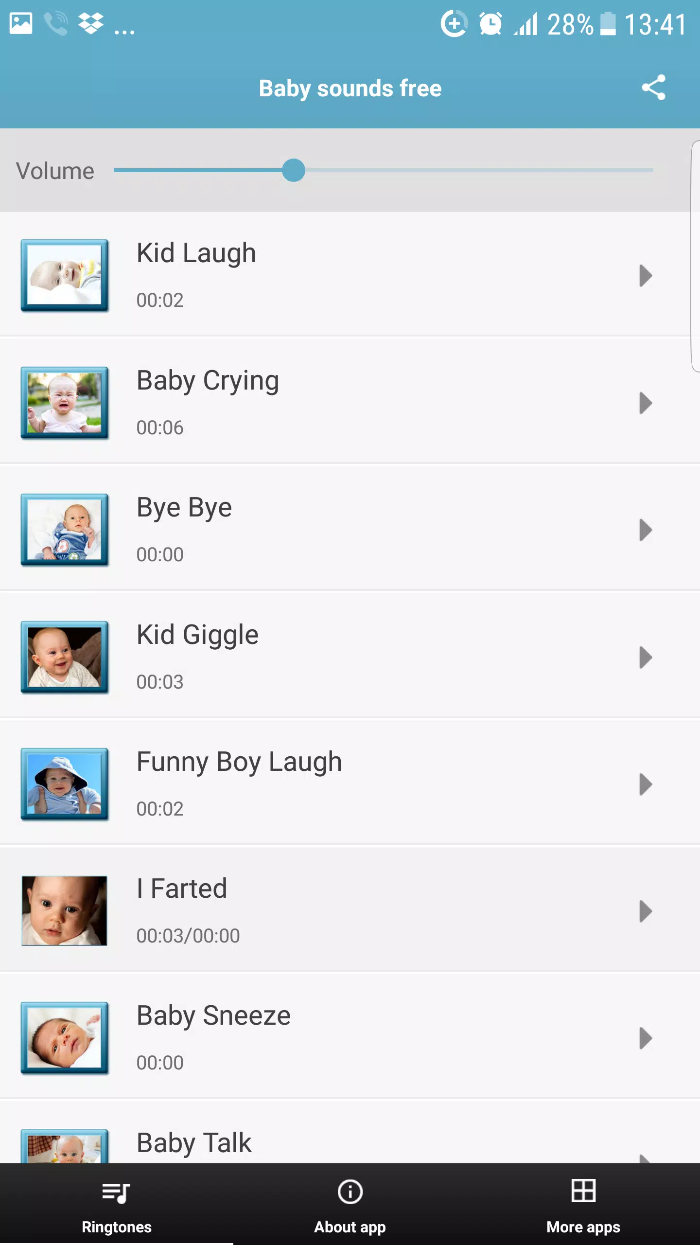 Baby Sounds & Ringtones::Appstore for Android