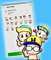 Naughty Baby Stickers for Whatsapp capture d'écran 3