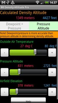 BB Density Altitude Calculator 截图 1
