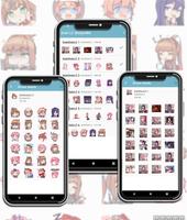 Stickers Doki Doki LC For WhatsApp スクリーンショット 2