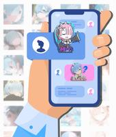 Re Zero Stickers For WhatsApp โปสเตอร์