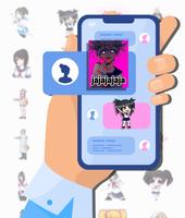 Stickers Yandere For WhatsApp Affiche