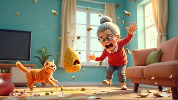 Prank Cat vs Angry Granny скриншот 3