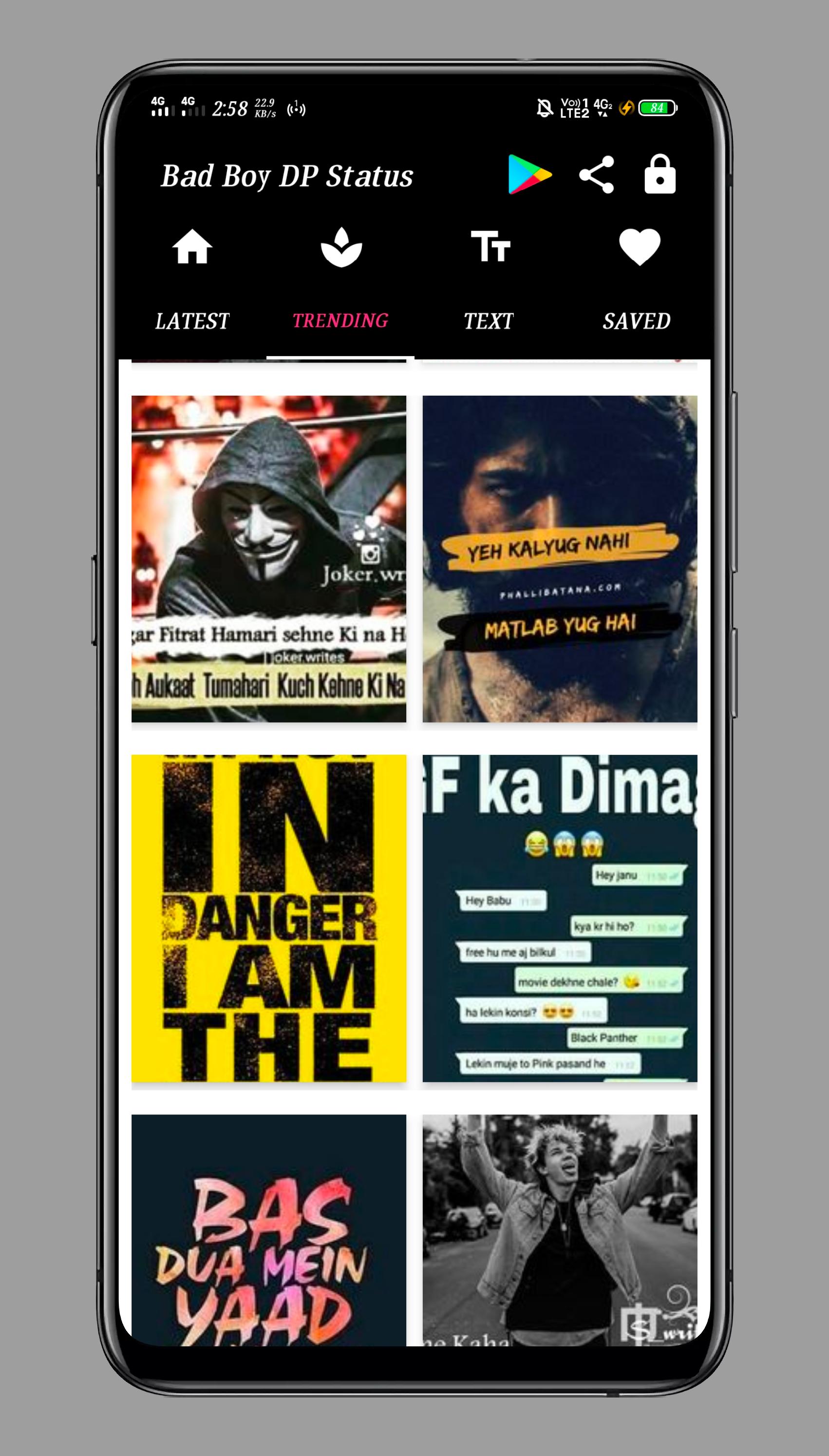 ดาวน์โหลด Bad Boy Attitude Dp Status & HD Wallpaper APK สำหรับ Android ดาวน์โหลด Bad Boy Attitude Dp Status & HD Wallpaper APK สำหรับ Android