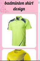 Badminton Shirt Design پوسٹر