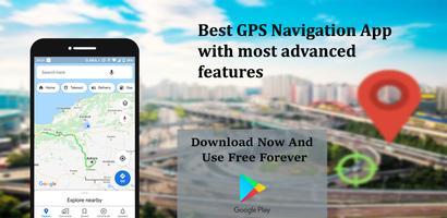 پوستر GPS Navigation Maps Routes