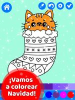 Feliz Libro de colorear Navidad animado para niños captura de pantalla 2