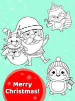 Happy Kids Animated Christmas Coloring Book पोस्टर