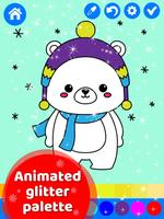 Happy Kids Animated Christmas Coloring Book syot layar 1
