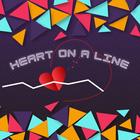 Heart on a Line Zeichen